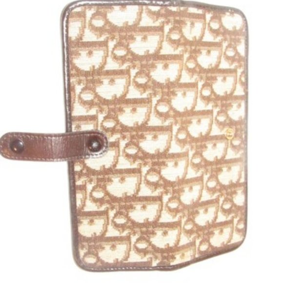 Dior Brown 'Trotter' Print Canvas Mirror Comb Case - Picture 10 of 12